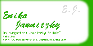 eniko jamnitzky business card